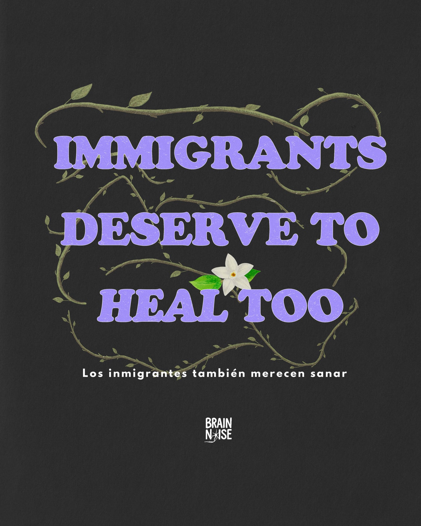 Immigrants deserve to heal hoodie (Black)